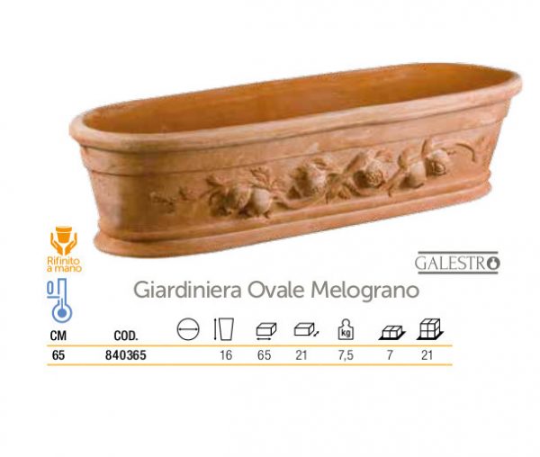 Giardiniera Ovale Melograno